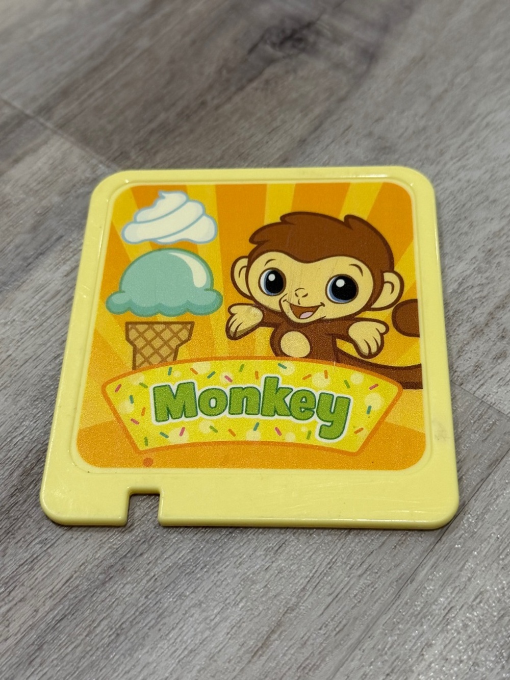 LeapFrog Ice Cream Cart Monkey Replacement Activity Card